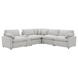 Collins Gray 6-Piece Modular Power Reclining Sectional from Coaster - Luna Furniture