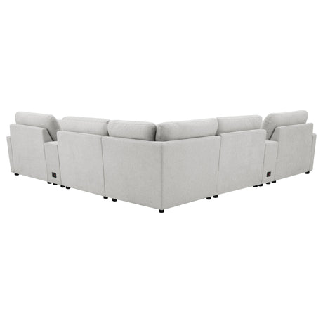 Collins Gray 7-Piece Modular Power Reclining Sectional from Coaster - Luna Furniture