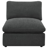 Collins Modular Armless Chair Dark Grey from Coaster - Luna Furniture