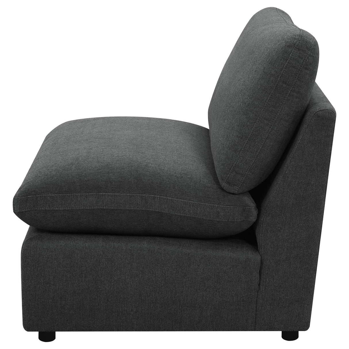 Collins Modular Armless Chair Dark Grey from Coaster - Luna Furniture