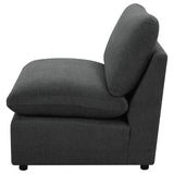 Collins Modular Armless Chair Dark Grey from Coaster - Luna Furniture