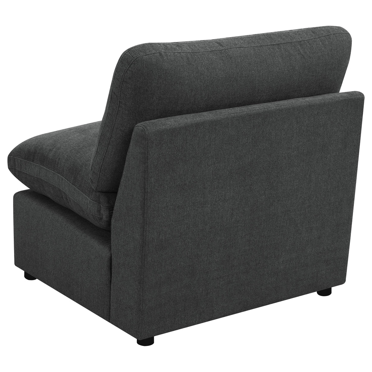 Collins Modular Armless Chair Dark Grey from Coaster - Luna Furniture