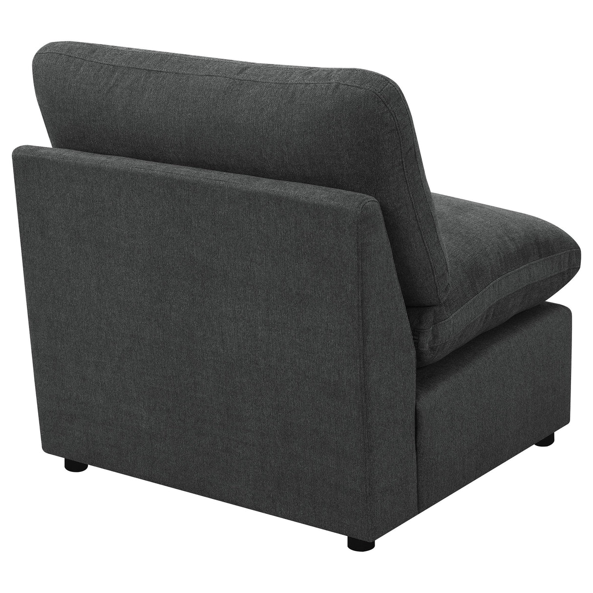 Collins Modular Armless Chair Dark Grey from Coaster - Luna Furniture