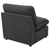 Collins Modular Armless Chair Dark Grey from Coaster - Luna Furniture