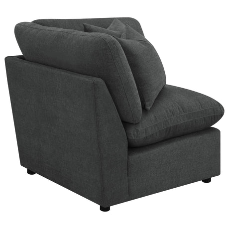 Collins Modular Corner Chair Dark Grey from Coaster - Luna Furniture