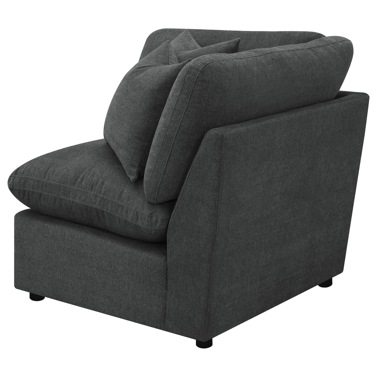 Collins Modular Corner Chair Dark Grey from Coaster - Luna Furniture