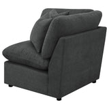 Collins Modular Corner Chair Dark Grey from Coaster - Luna Furniture