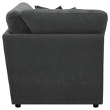 Collins Modular Corner Chair Dark Grey from Coaster - Luna Furniture