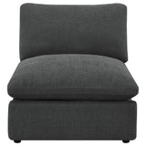 Collins Modular Power Armless Recliner Dark Grey from Coaster - Luna Furniture