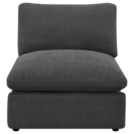 Collins Modular Power Armless Recliner Dark Grey from Coaster - Luna Furniture
