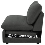 Collins Modular Power Armless Recliner Dark Grey from Coaster - Luna Furniture
