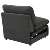 Collins Modular Power Armless Recliner Dark Grey from Coaster - Luna Furniture