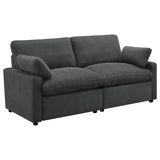 Collins Dark Gray Modular Power Reclining Loveseat from Coaster - Luna Furniture