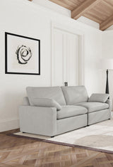 Collins Gray Modular Power Reclining Loveseat from Coaster - Luna Furniture