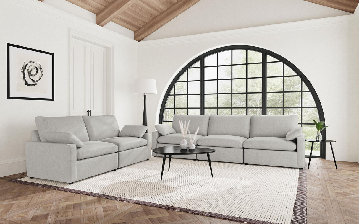 Collins Gray Modular Power Reclining Loveseat from Coaster - Luna Furniture