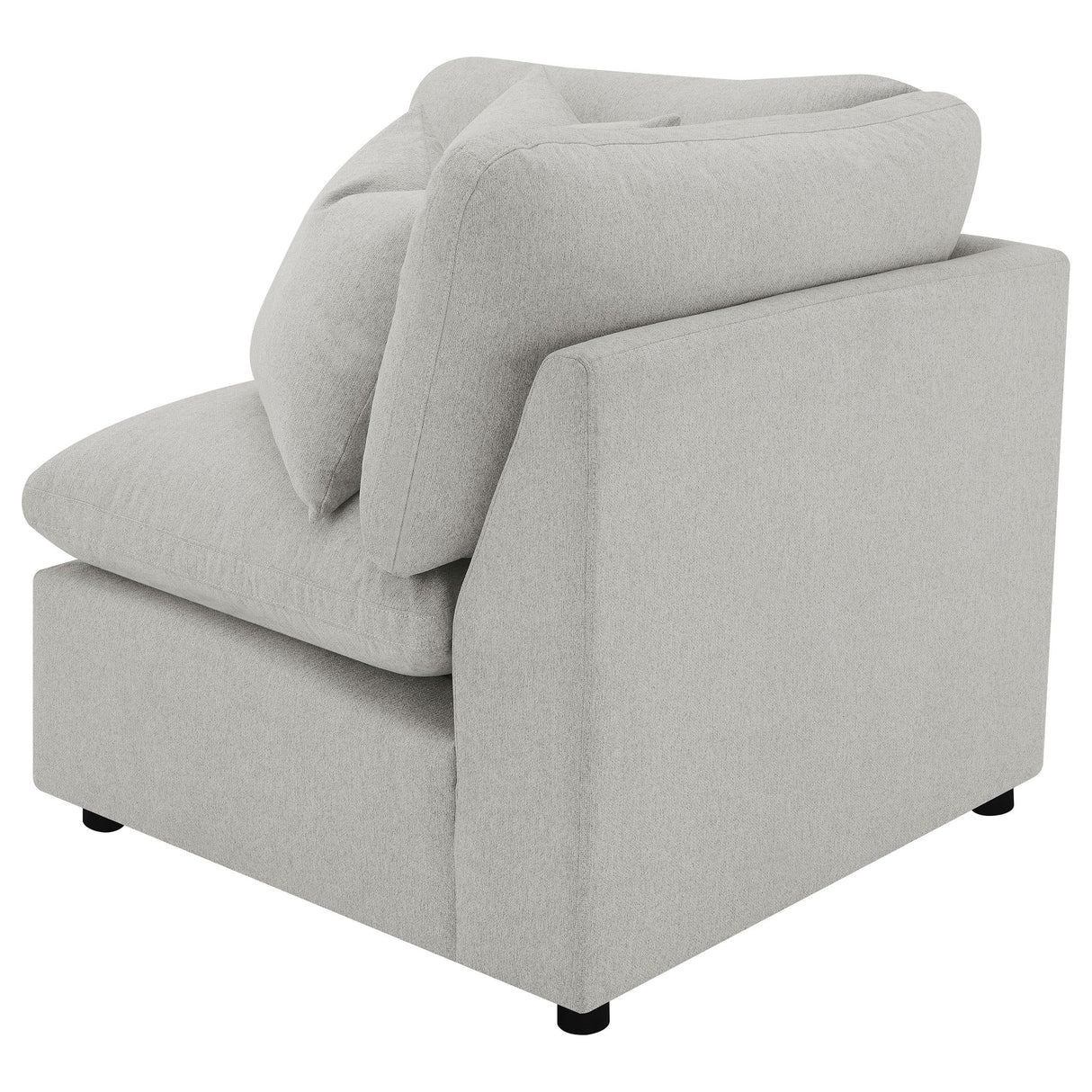 Collins Grey Upholstered Corner Chair from Coaster - Luna Furniture