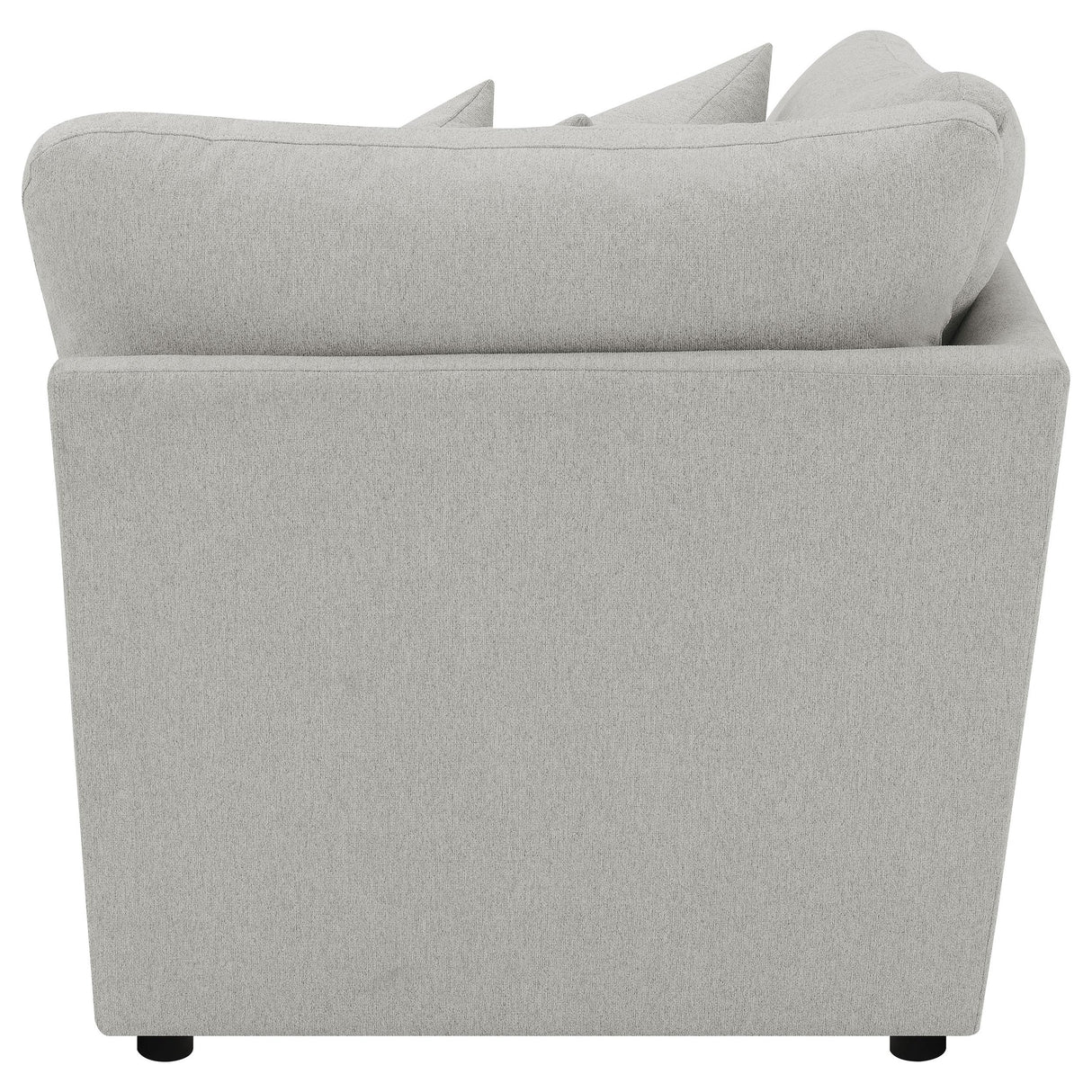 Collins Grey Upholstered Corner Chair from Coaster - Luna Furniture