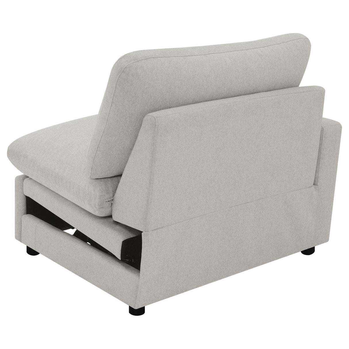 Collins Upholstered LAF Power Recliner Grey from Coaster - Luna Furniture