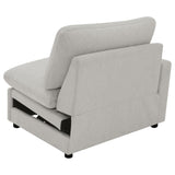 Collins Upholstered LAF Power Recliner Grey from Coaster - Luna Furniture