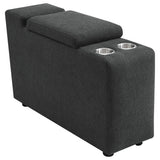 Collins Upholstered Modular Storage Console Dark Grey from Coaster - Luna Furniture