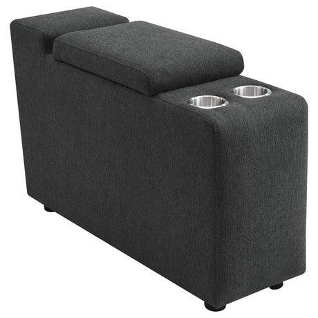 Collins Upholstered Modular Storage Console Dark Grey from Coaster - Luna Furniture