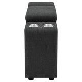 Collins Upholstered Modular Storage Console Dark Grey from Coaster - Luna Furniture