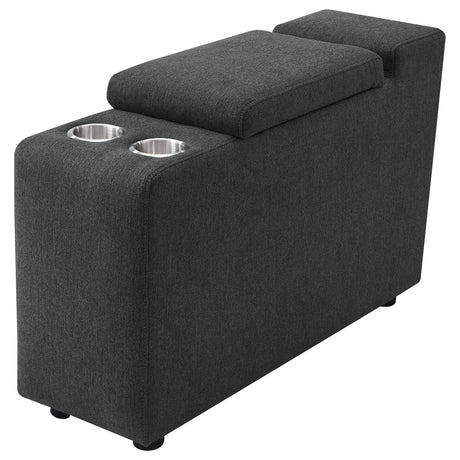 Collins Upholstered Modular Storage Console Dark Grey from Coaster - Luna Furniture