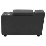 Collins Upholstered Modular Storage Console Dark Grey from Coaster - Luna Furniture