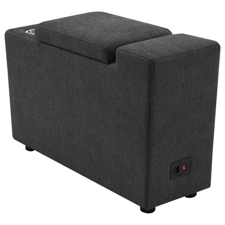 Collins Upholstered Modular Storage Console Dark Grey from Coaster - Luna Furniture