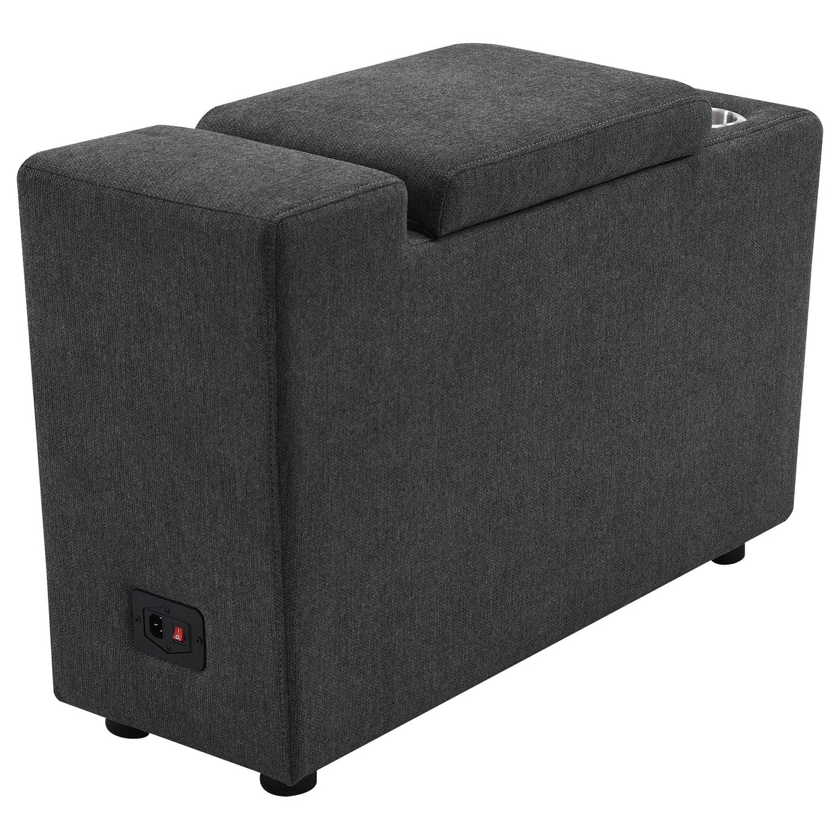 Collins Upholstered Modular Storage Console Dark Grey from Coaster - Luna Furniture