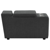 Collins Upholstered Modular Storage Console Dark Grey from Coaster - Luna Furniture