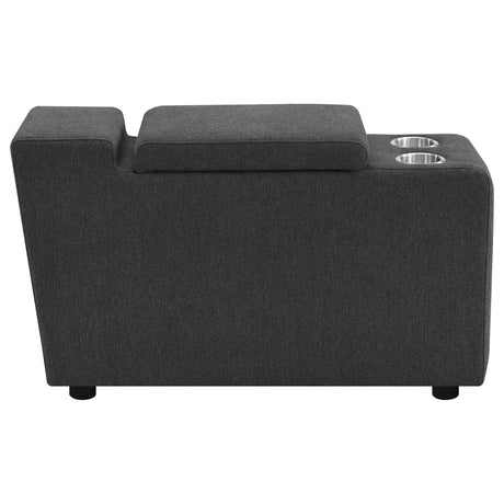 Collins Upholstered Modular Storage Console Dark Grey from Coaster - Luna Furniture