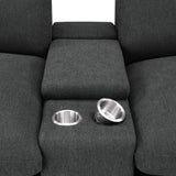 Collins Upholstered Modular Storage Console Dark Grey from Coaster - Luna Furniture