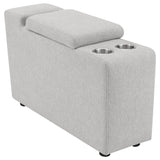 Collins Upholstered Modular Storage Console Grey from Coaster - Luna Furniture