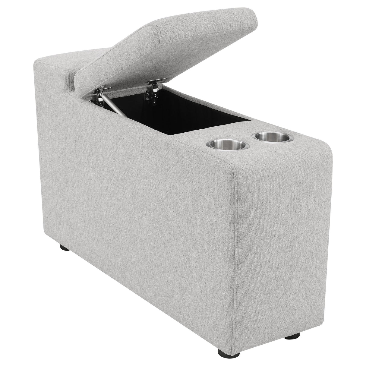 Collins Upholstered Modular Storage Console Grey from Coaster - Luna Furniture