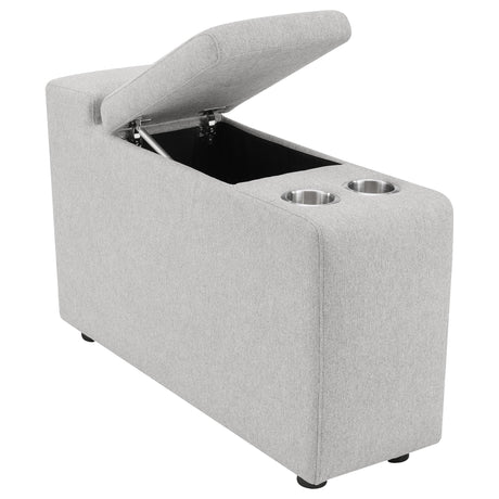 Collins Upholstered Modular Storage Console Grey from Coaster - Luna Furniture