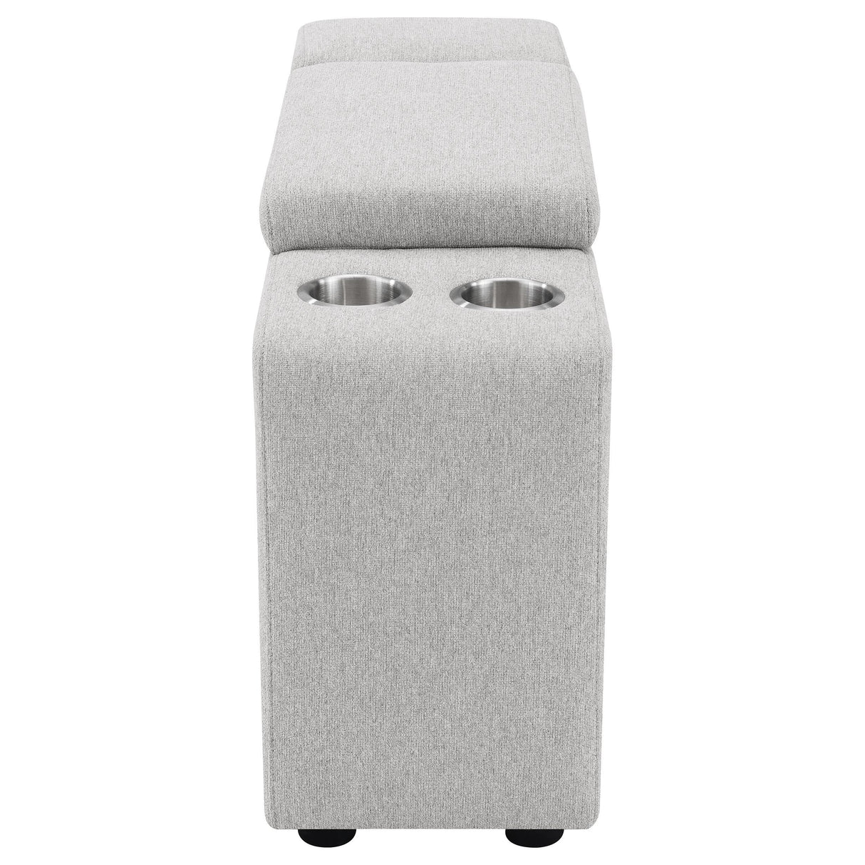 Collins Upholstered Modular Storage Console Grey from Coaster - Luna Furniture