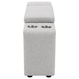 Collins Upholstered Modular Storage Console Grey from Coaster - Luna Furniture