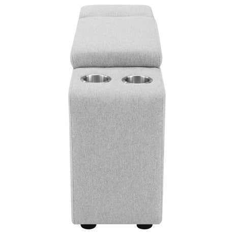 Collins Upholstered Modular Storage Console Grey from Coaster - Luna Furniture