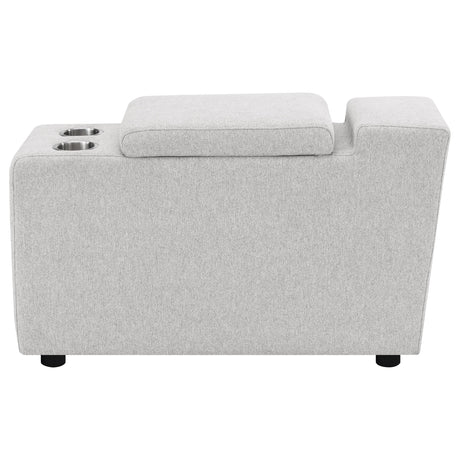 Collins Upholstered Modular Storage Console Grey from Coaster - Luna Furniture