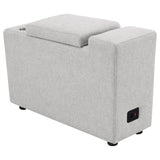 Collins Upholstered Modular Storage Console Grey from Coaster - Luna Furniture