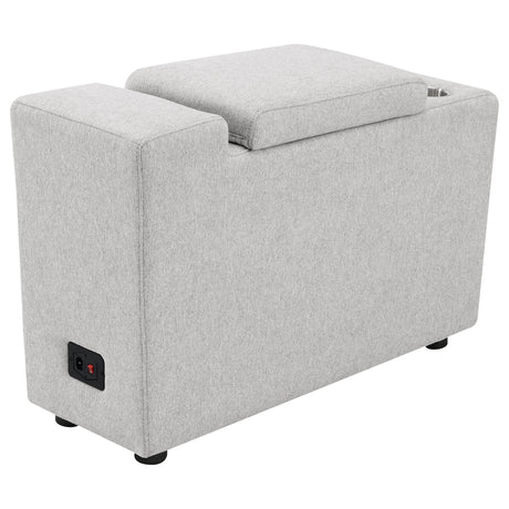 Collins Upholstered Modular Storage Console Grey from Coaster - Luna Furniture
