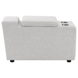Collins Upholstered Modular Storage Console Grey from Coaster - Luna Furniture