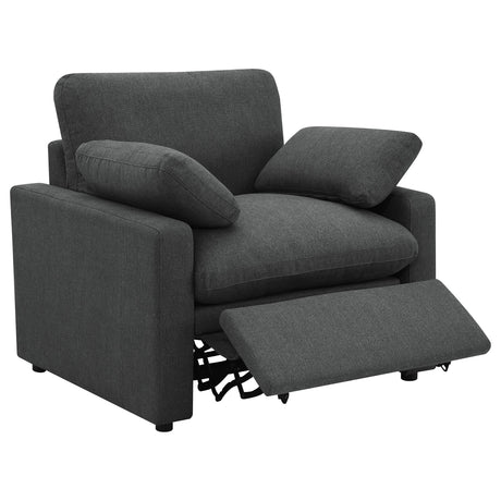 Collins Dark Gray Power Recliner Chair from Coaster - Luna Furniture