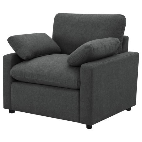 Collins Dark Gray Power Recliner Chair from Coaster - Luna Furniture