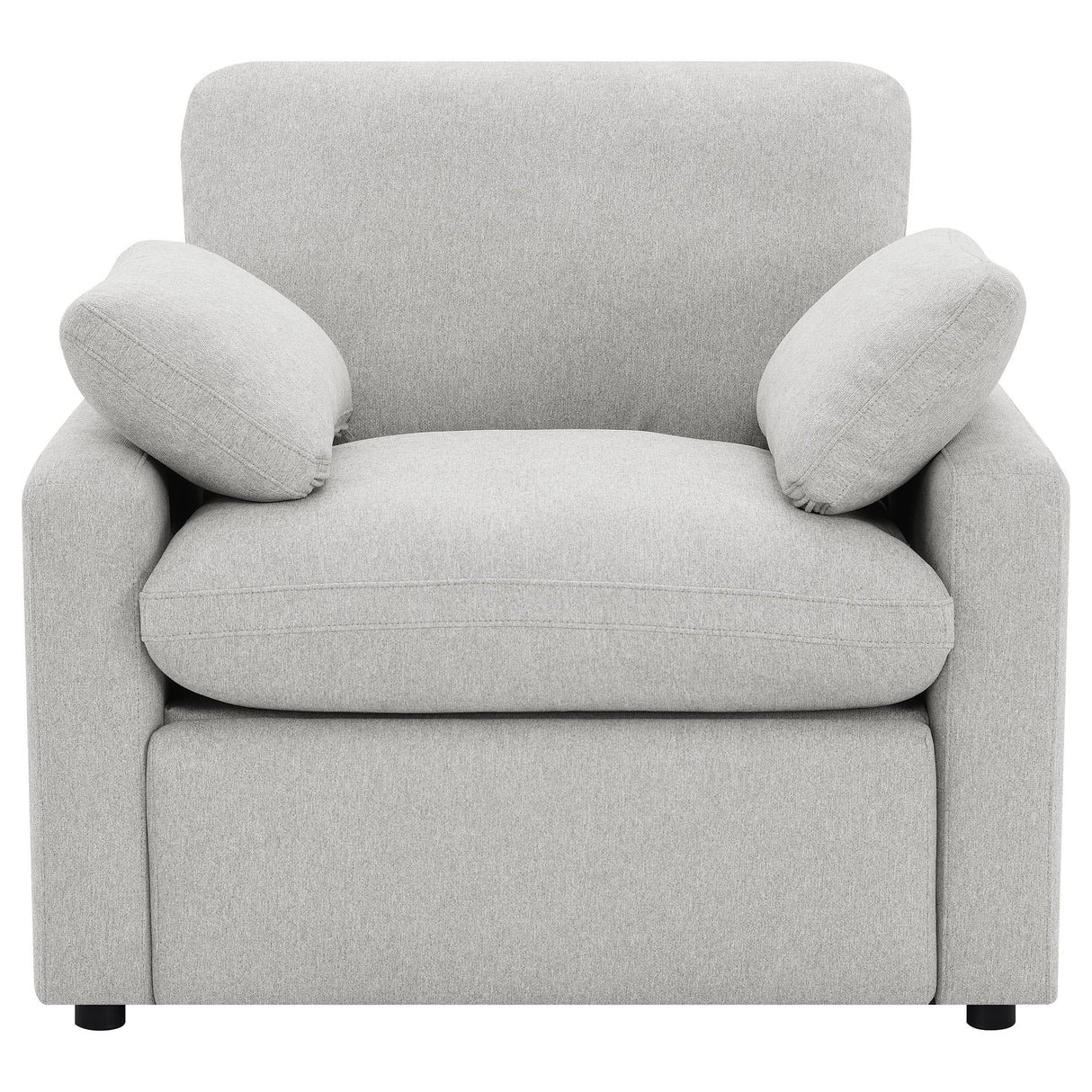 Collins Gray Upholstered Power Recliner Chair from Coaster - Luna Furniture