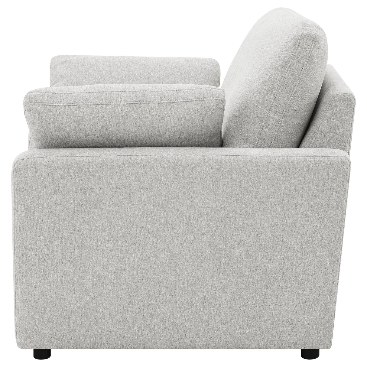 Collins Gray Upholstered Power Recliner Chair from Coaster - Luna Furniture