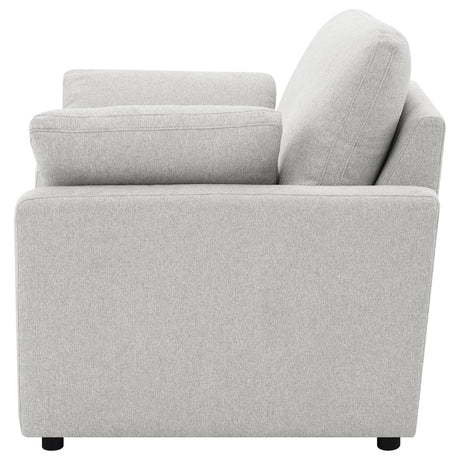 Collins Gray Upholstered Power Recliner Chair from Coaster - Luna Furniture