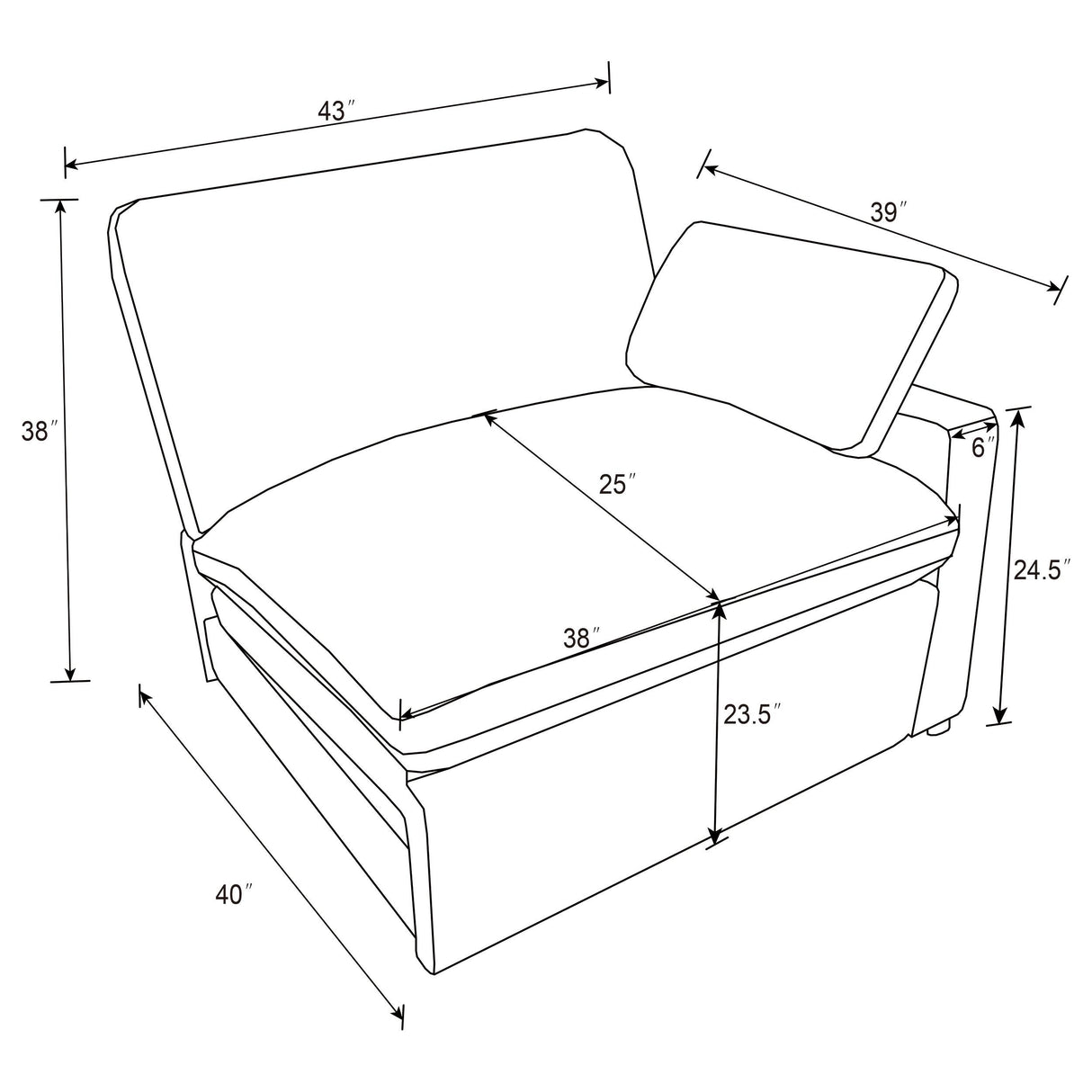 Collins Upholstered RAF Power Recliner Grey from Coaster - Luna Furniture