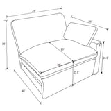 Collins Upholstered RAF Power Recliner Grey from Coaster - Luna Furniture